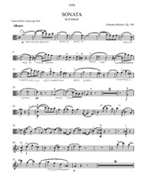 Brahms Sonata in d minor for viola, 1st movement